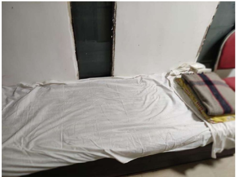 Medical resting bed at K.C. College