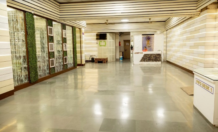 Reception area at K.C. College administrative office facilities
